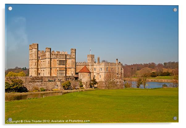 Leeds Castle Golf Course View 2 Acrylic by Chris Thaxter