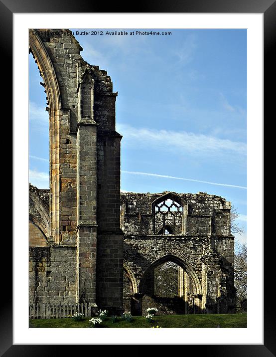 Bolton Abbey Arch Windows Framed Mounted Print by Roger Butler