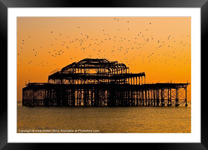 Brighton Pier Framed Mounted Print by mark blower