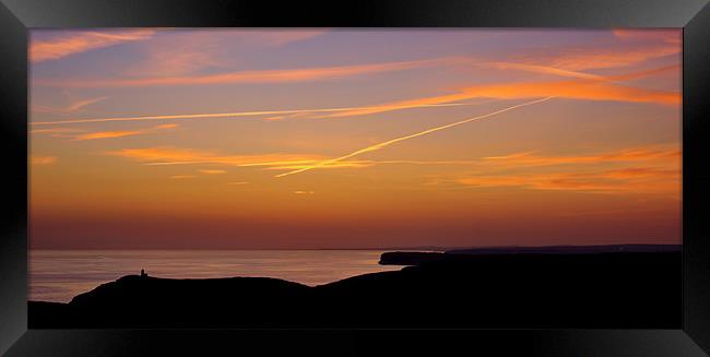 South Downs Sunset Framed Print by Phil Clements