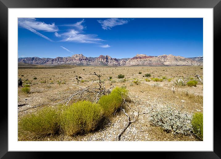 Red Rock Canyon Framed Mounted Print by Adam Duffield