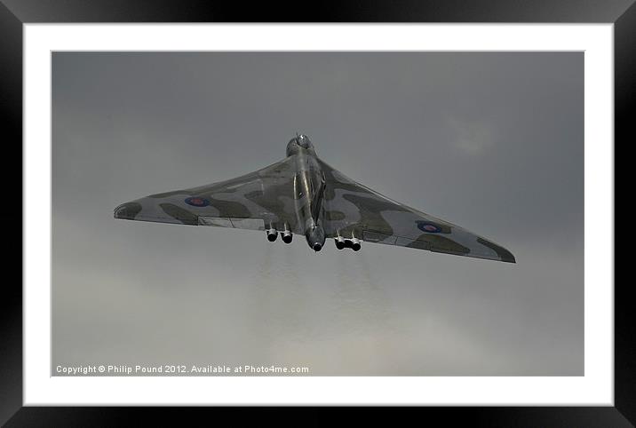 Avro Vulcan Bomber Airplane Framed Mounted Print by Philip Pound