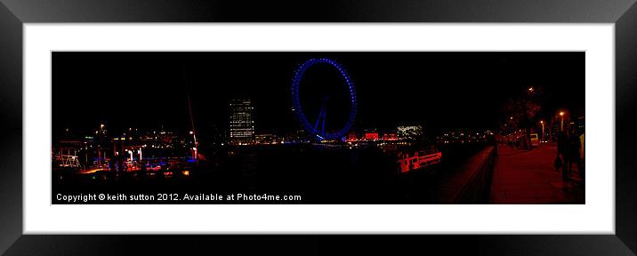 embankment skyline Framed Mounted Print by keith sutton