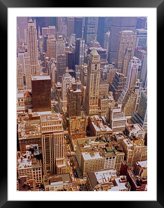 NYC Framed Mounted Print by Tom Gomez