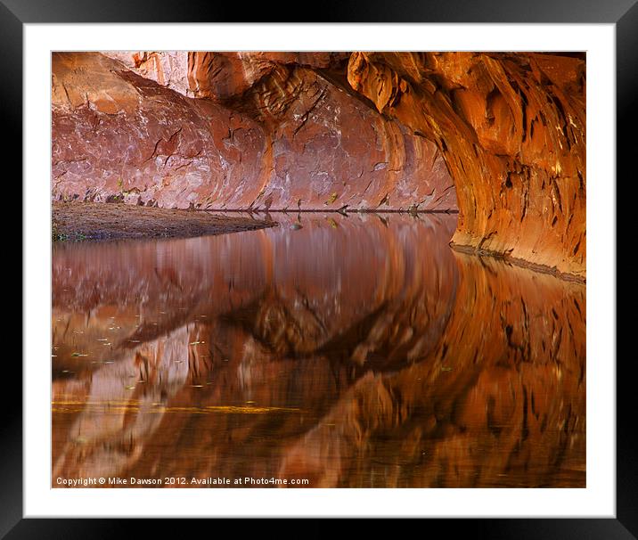 West Fork Illusion Framed Mounted Print by Mike Dawson