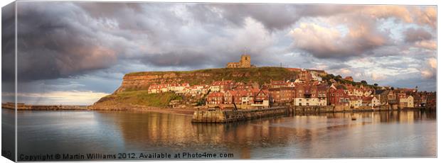 Whitby Harbour Canvas Print by Martin Williams