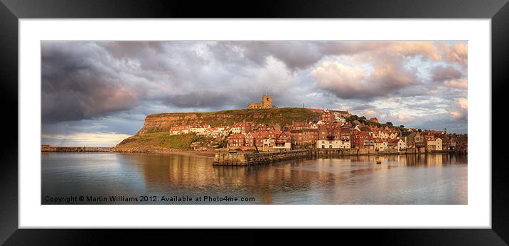 Whitby Harbour Framed Mounted Print by Martin Williams