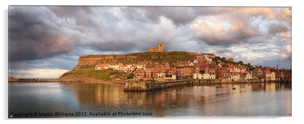 Whitby Harbour Acrylic by Martin Williams