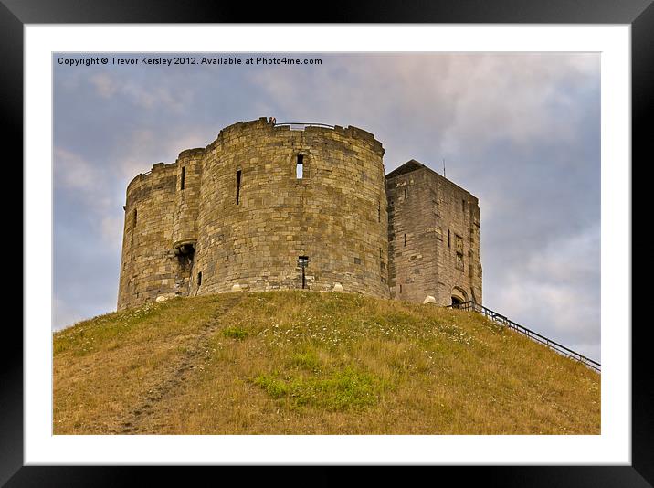Clifford's Tower - York Framed Mounted Print by Trevor Kersley RIP