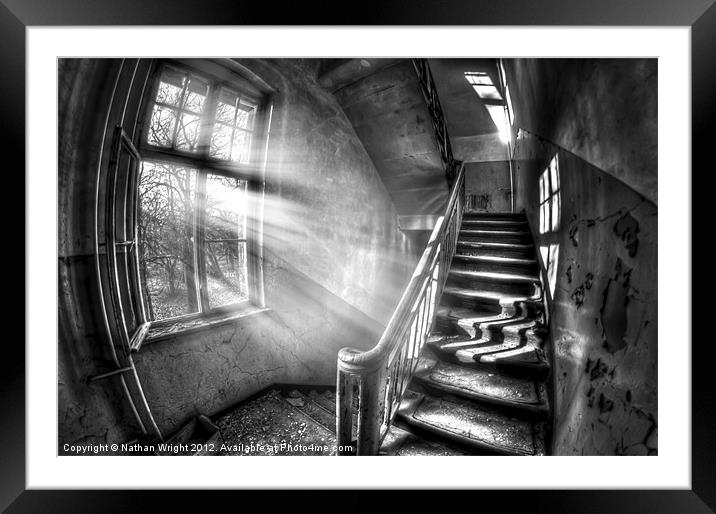 Evening urbex Framed Mounted Print by Nathan Wright