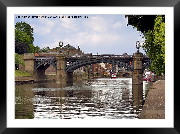 Skeldergate Bridge - York Framed Mounted Print by Trevor Kersley RIP