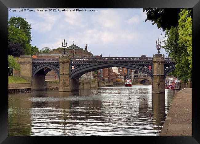 Skeldergate Bridge - York Framed Print by Trevor Kersley RIP