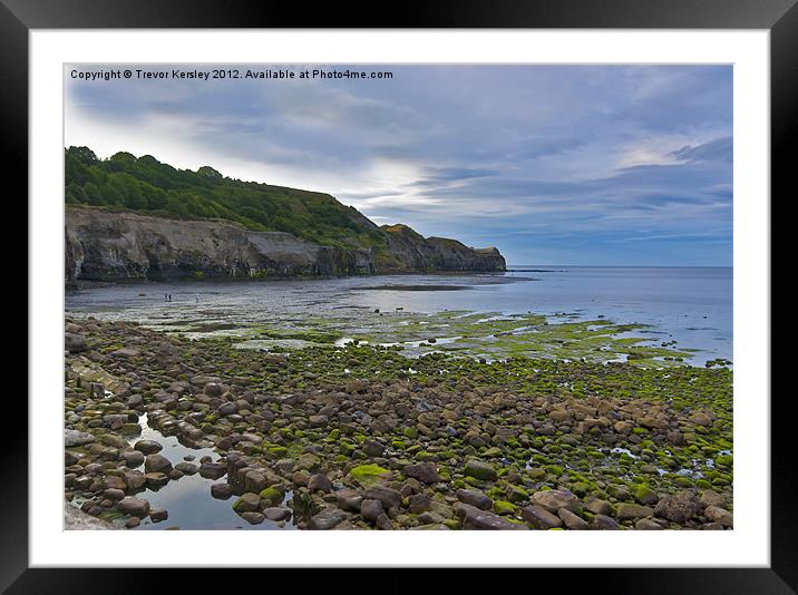 The Headland Framed Mounted Print by Trevor Kersley RIP