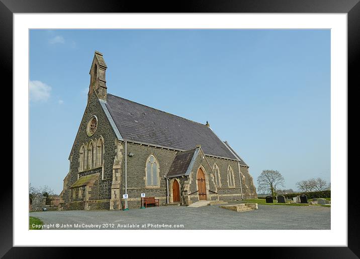 Anahilt Parish Church Framed Mounted Print by John McCoubrey