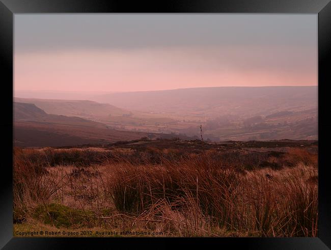 Bleak Moor Framed Print by Robert Gipson