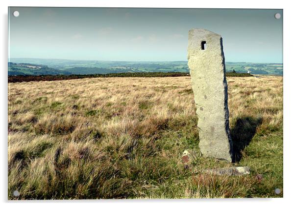 Stone on the Moor Acrylic by Robert Gipson