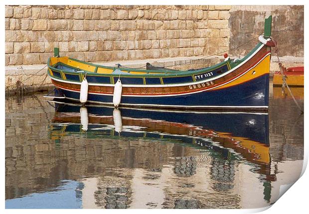 Maltese boat Print by Chris Keast