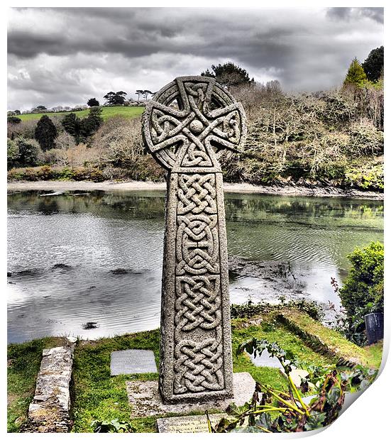 Celtic Cross Print by Ian Cocklin