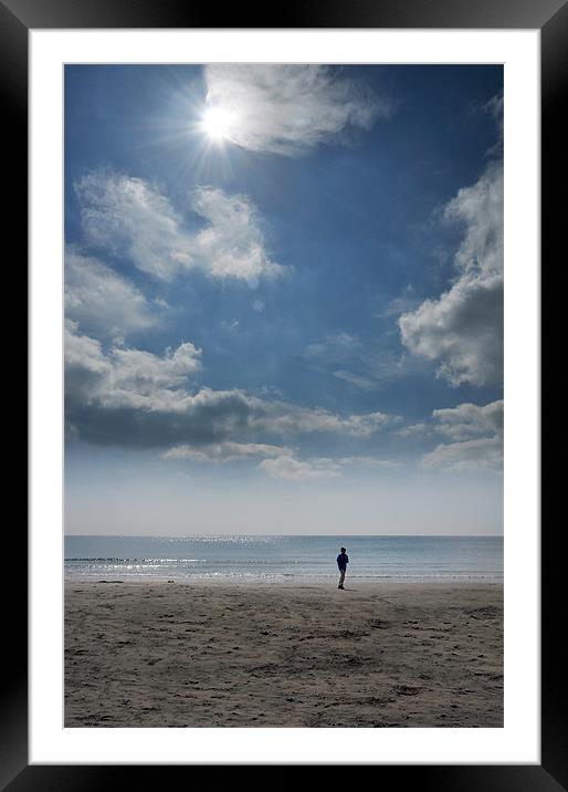 Sunny Beach Framed Mounted Print by Ian Cocklin
