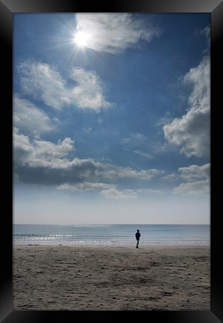 Sunny Beach Framed Print by Ian Cocklin