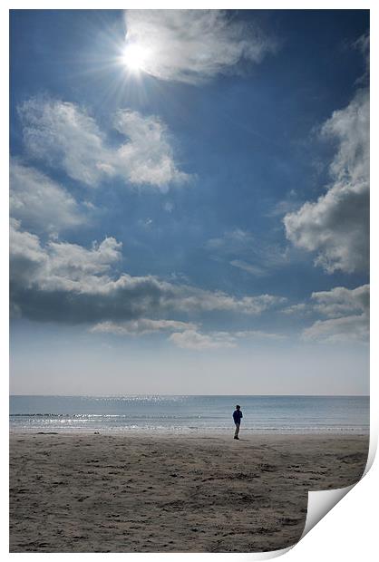 Sunny Beach Print by Ian Cocklin