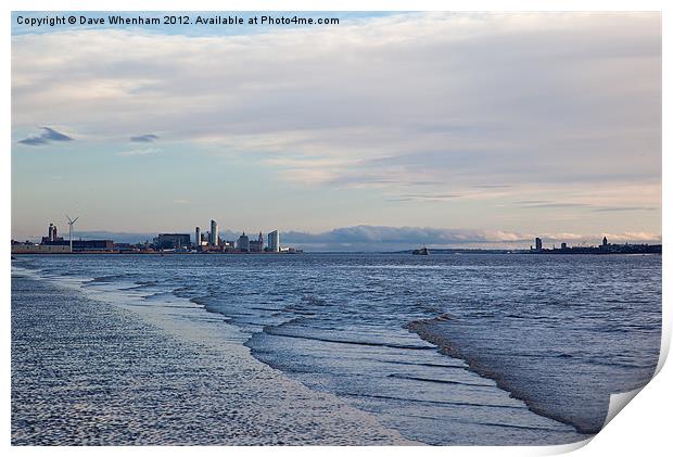 Mersey Skyline Print by Dave Whenham