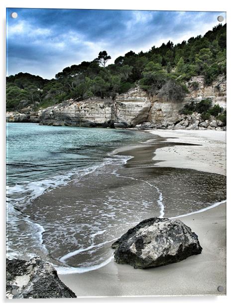 Cala Turqueta, Menorca Acrylic by suzie Attaway