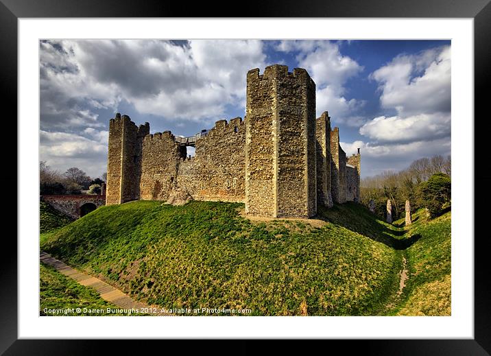 Framlingham Castle Framed Mounted Print by Darren Burroughs