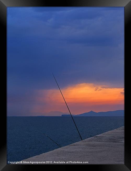 Hidden fisherman Framed Print by Alfani Photography