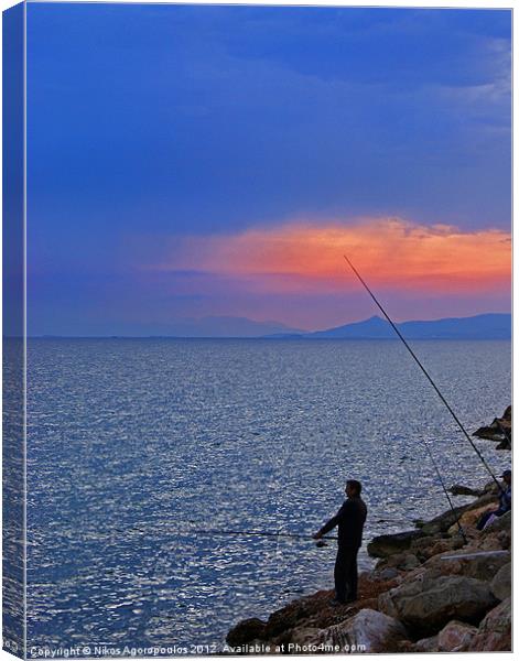 Angling Canvas Print by Alfani Photography