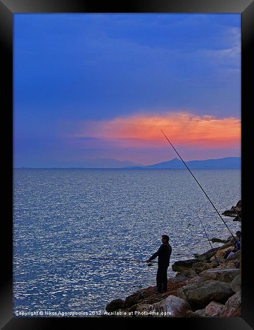 Angling Framed Print by Alfani Photography