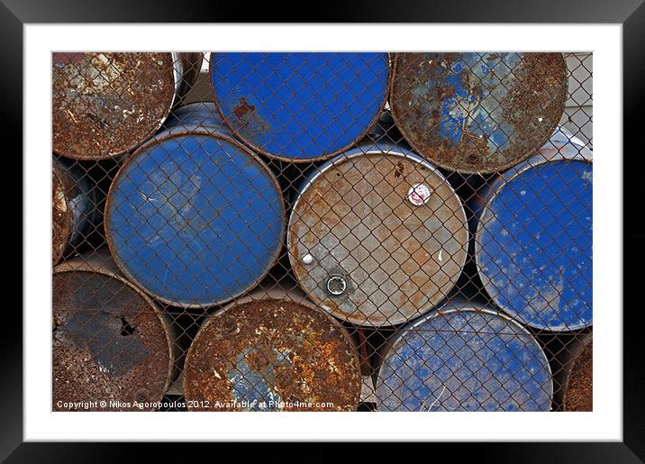 Trapped barrels Framed Mounted Print by Alfani Photography