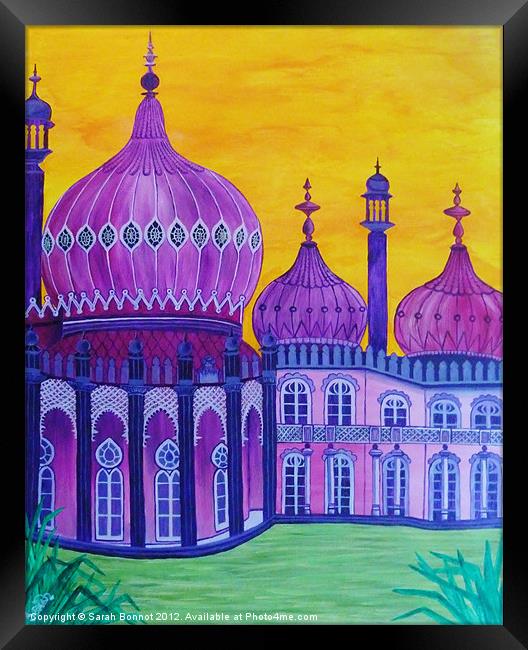 Purple Pavilion Brighton Framed Print by Sarah Bonnot