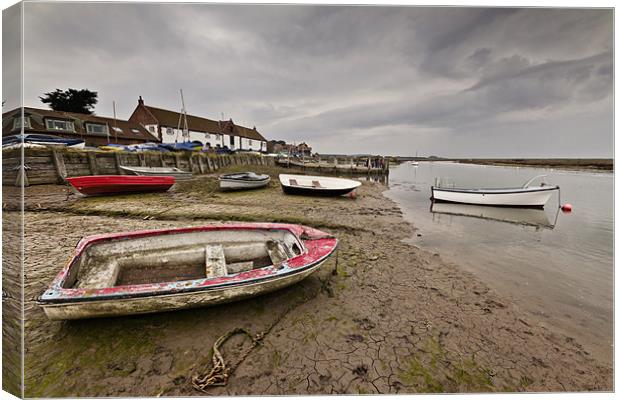 Moody Staithe Canvas Print by Paul Macro