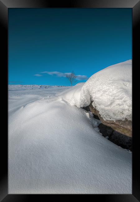 Snow Drift on Stanage Edge Framed Print by Natures' Canvas: Wall Art  & Prints by Andy Astbury