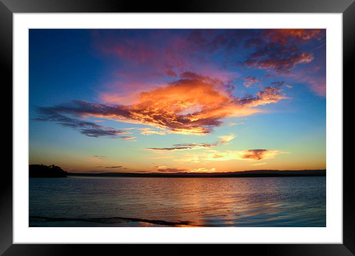Sunset at Kingfisher Park Framed Mounted Print by Alison Johnston