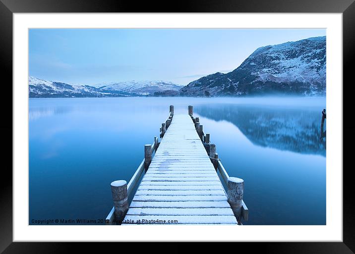 Ullswater Winter Jetty Framed Mounted Print by Martin Williams