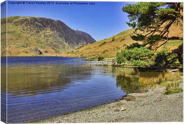 Buttermere Lake District Canvas Print by Trevor Kersley RIP