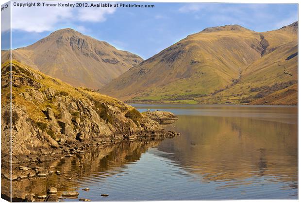 Wastwater Lake District Canvas Print by Trevor Kersley RIP