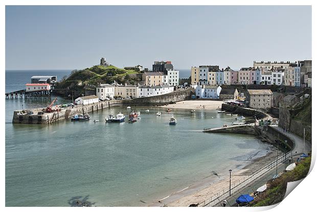 Tenby Harbour Pembrokeshire Print by Steve Purnell