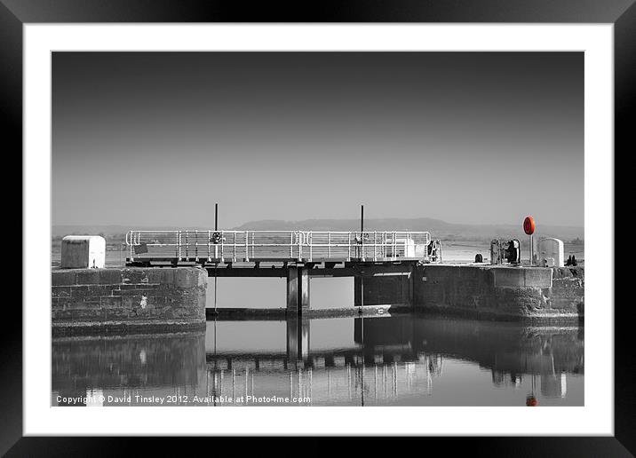 Lydney Harbour Framed Mounted Print by David Tinsley