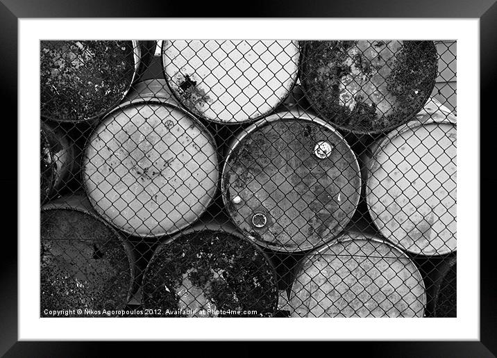 Trapped barrels 2 Framed Mounted Print by Alfani Photography