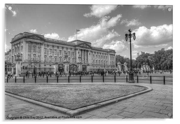 Buckingham Palace Acrylic by Chris Day