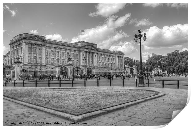 Buckingham Palace Print by Chris Day