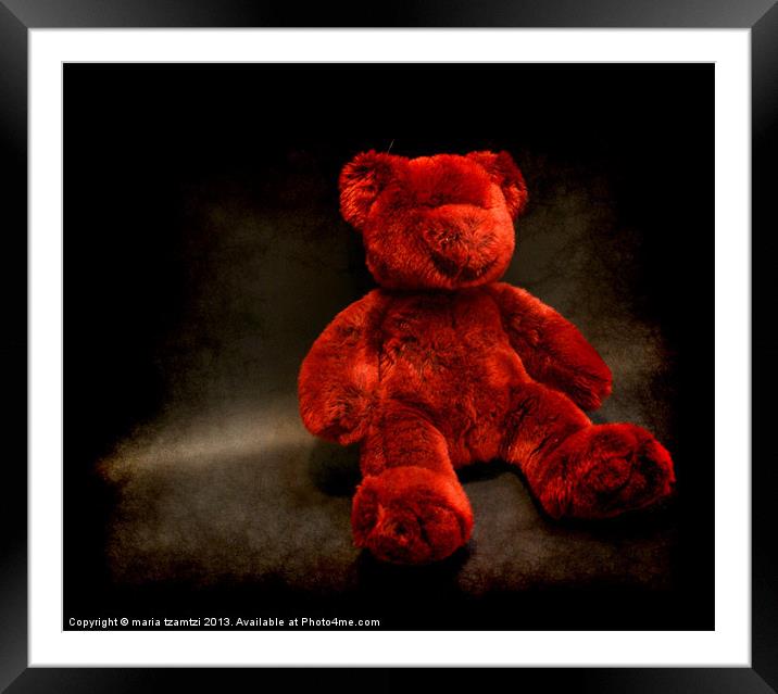 Something red Framed Mounted Print by Maria Tzamtzi Photography