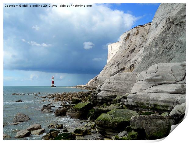 Distant Lighthouse Print by camera man