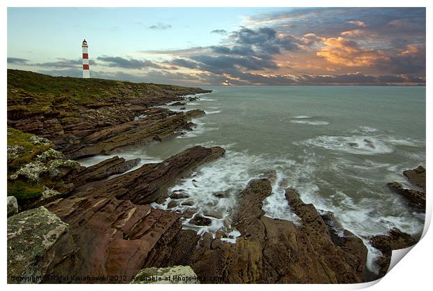 Tarbat Ness Lighthouse Print by R K Photography