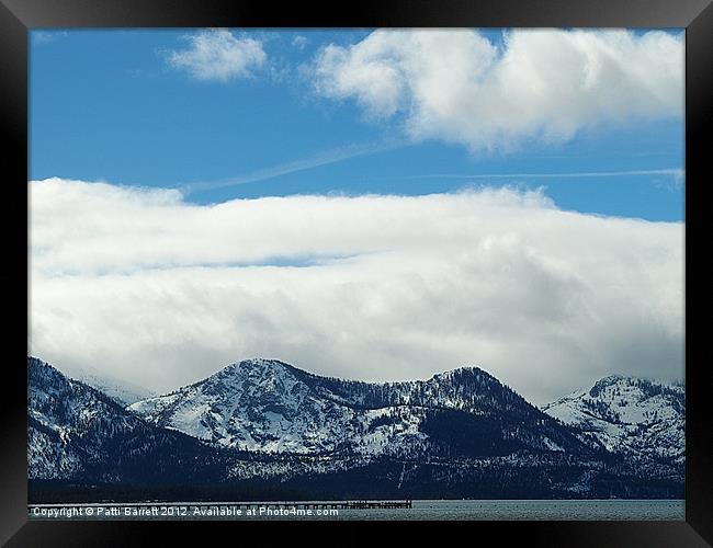 South Lake Tahoe before a storm Framed Print by Patti Barrett