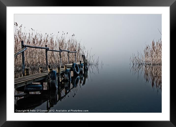 Jetty At Dawn Framed Mounted Print by Canvas Landscape Peter O'Connor
