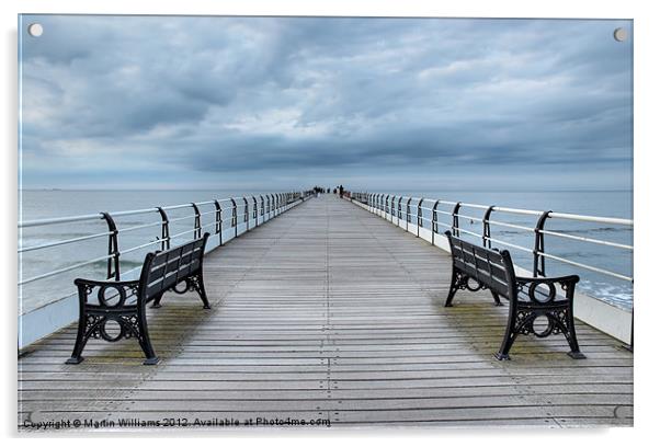 Saltburn Pier, Yorkshire Acrylic by Martin Williams